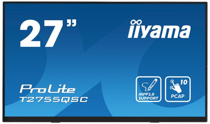 iiyama ProLite T2755QSC-B1 27" 75Hz 5ms IPS QHD 10pt Touchscreen Monitor Touchscreen Monitor iiyama