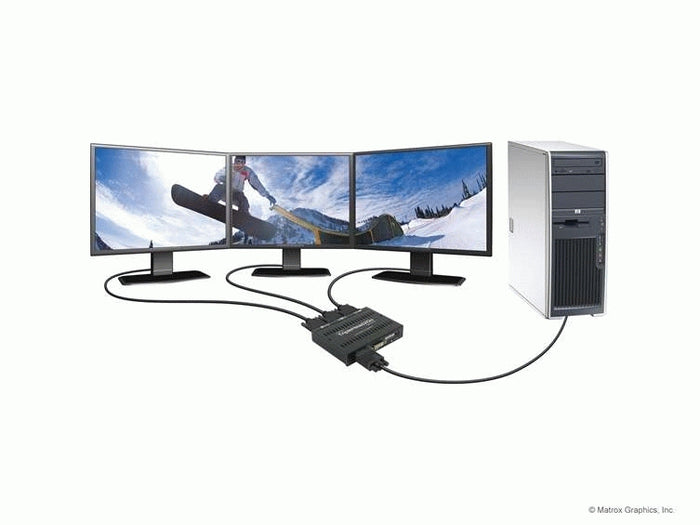 Matrox 1 Input 3 Output DVI Multi-Monitor Adapter | T2G-D3D-IF Splitter Matrox