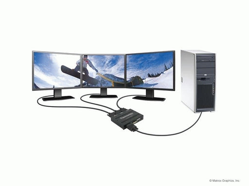 Matrox 1 Input 3 Output DVI Multi-Monitor Adapter | T2G-D3D-IF