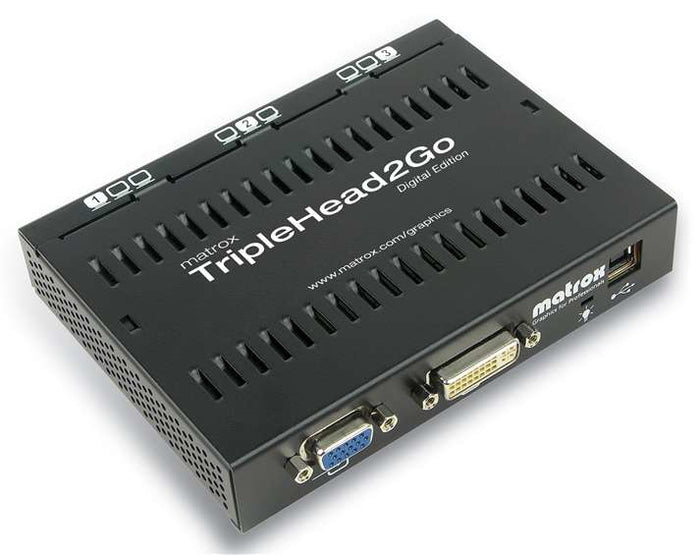 Matrox 1 Input 3 Output DVI Multi-Monitor Adapter | T2G-D3D-IF Splitter Matrox