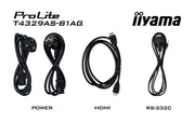 iiyama ProLite T4329AS-B1AG 43" 4K Ultra HD All-in-One PCAP Interactive Display Interactive Touchscreen Display iiyama