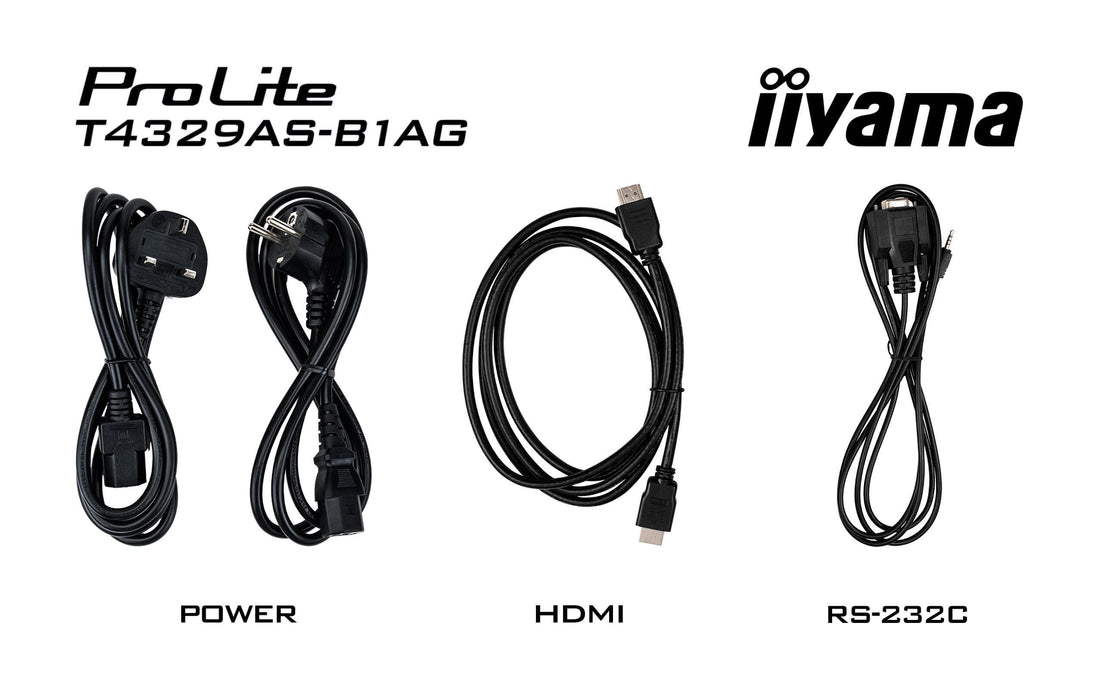 iiyama ProLite T4329AS-B1AG 43" 4K Ultra HD All-in-One PCAP Interactive Display iiyama Interactive Touchscreen Display iiyama