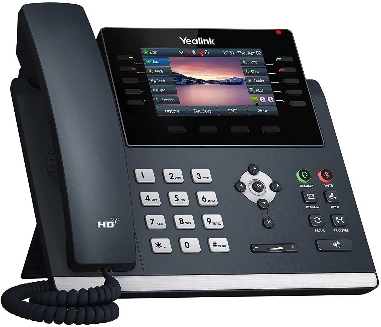 Yealink T46U Landline Phone With 16 SIP Accounts - Ideal For Increasing Business Productivity IP Phone Yealink