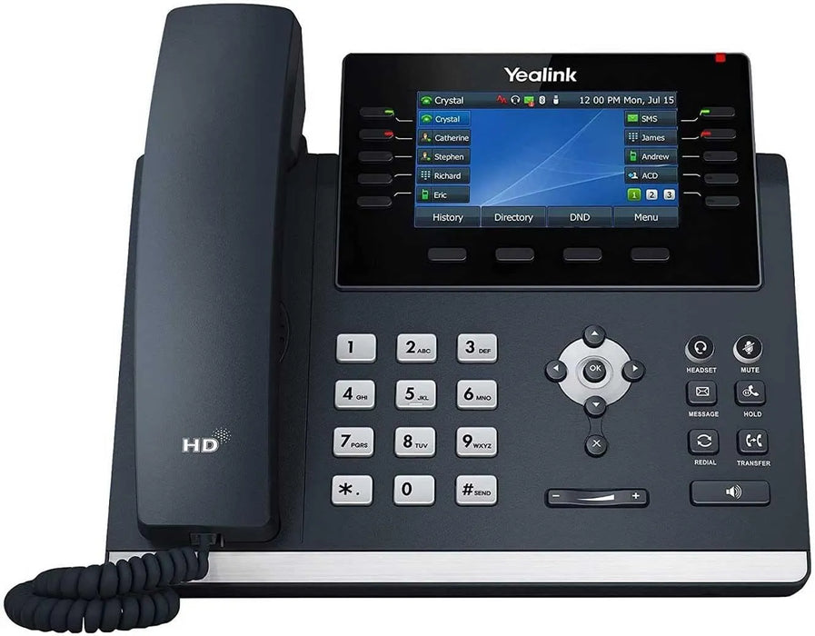 Yealink T46U Landline Phone With 16 SIP Accounts - Ideal For Increasing Business Productivity