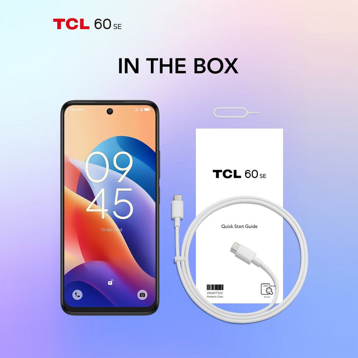 TCL 60 SE 6.7" Dual SIM Android 15 4G USB Type-C 8 GB/512 GB 5200 mAh Black | T517H-2ALCA112 Smartphone TCL