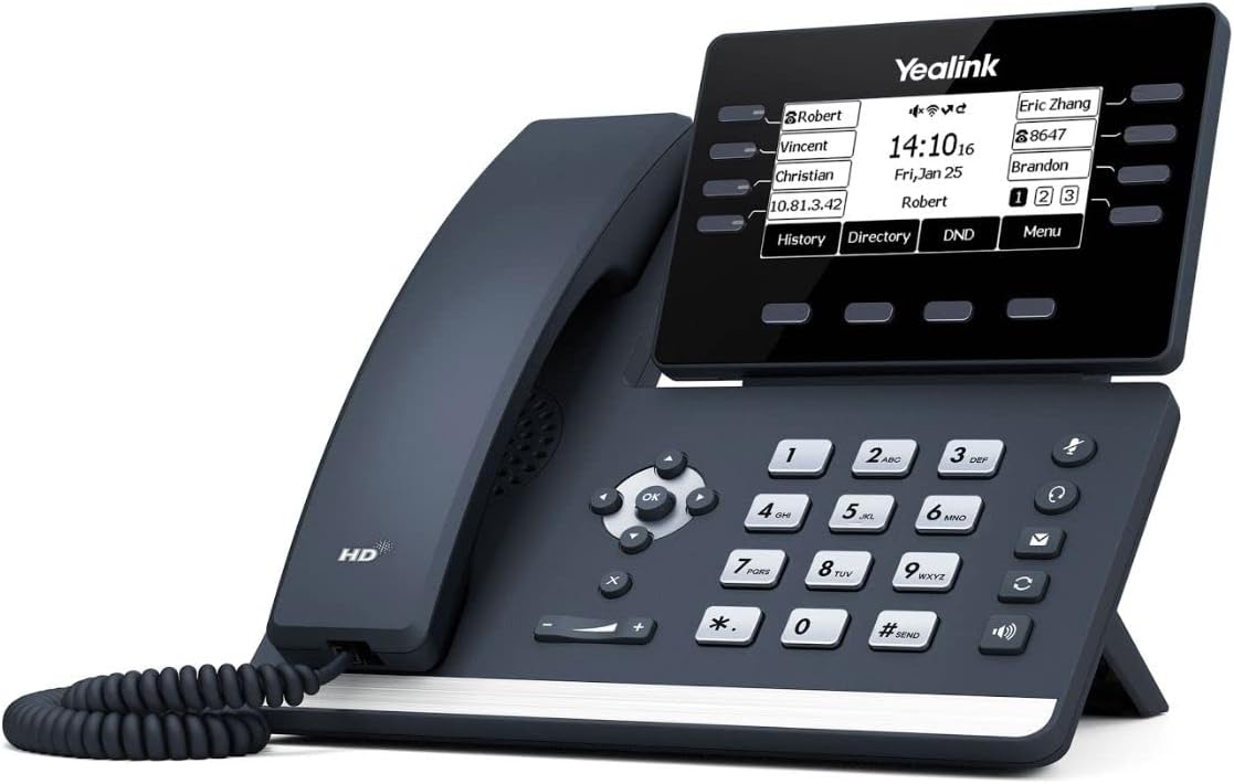 Yealink T53W SIP Desktop Phone Well Suited For Common Workspaces IP Phone Yealink