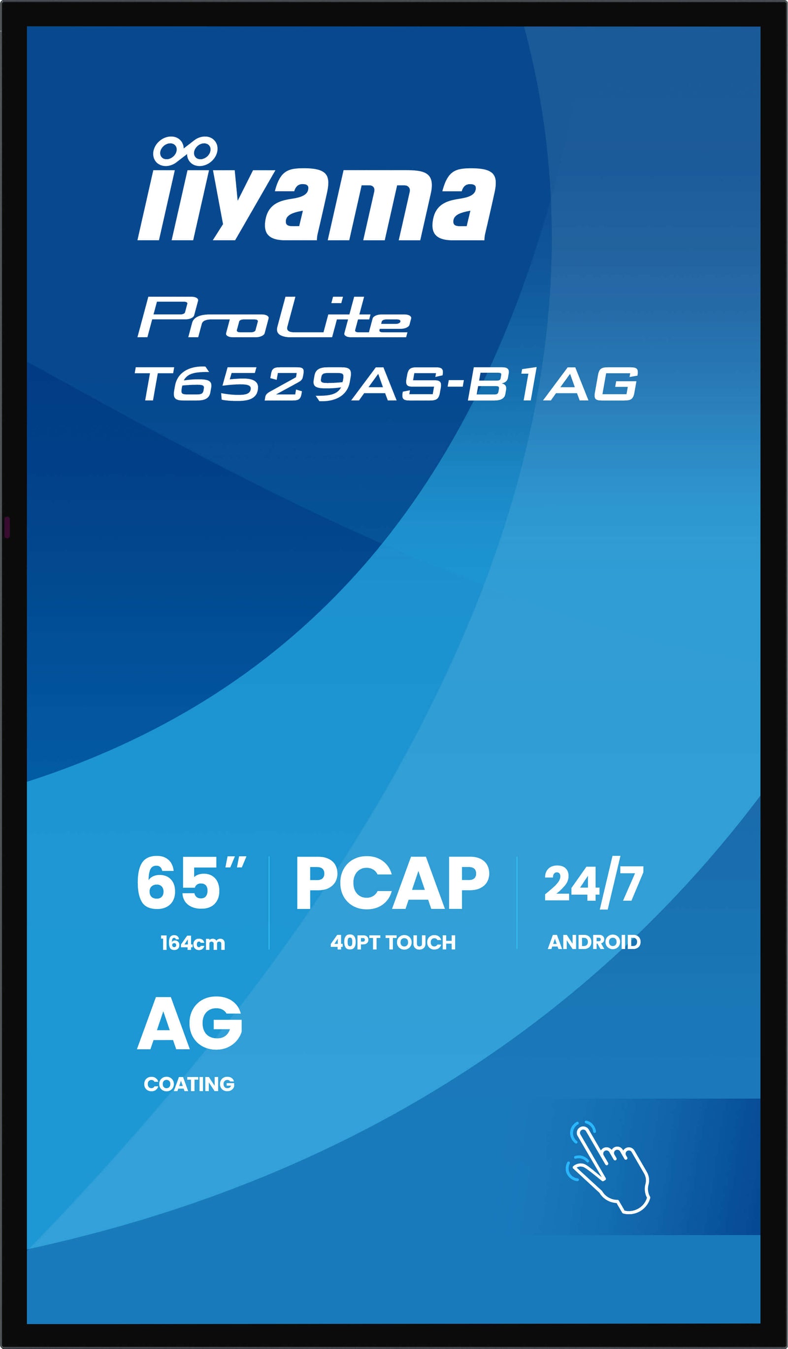 iiyama ProLite T6529AS-B1AG 65" 4K Ultra HD All-in-One PCAP Interactive Display Interactive Touchscreen Display iiyama