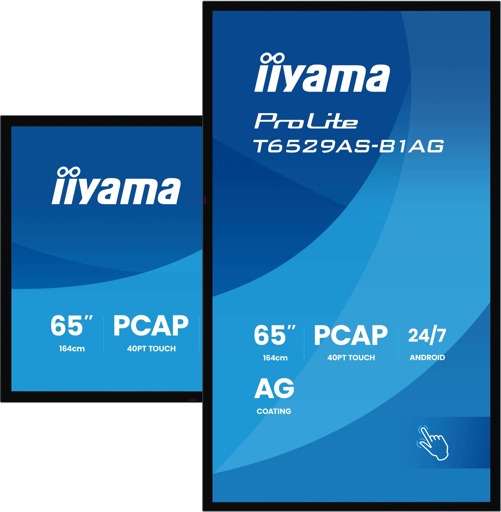 iiyama ProLite T6529AS-B1AG 65" 4K Ultra HD All-in-One PCAP Interactive Display Interactive Touchscreen Display iiyama