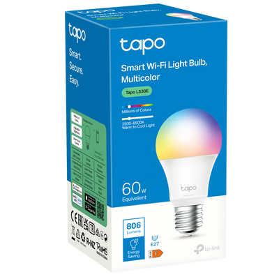 TP-Link Tapo Smart Wi-Fi Light Bulb Multicolor - TAPO L530E Smart Lighting TP-Link