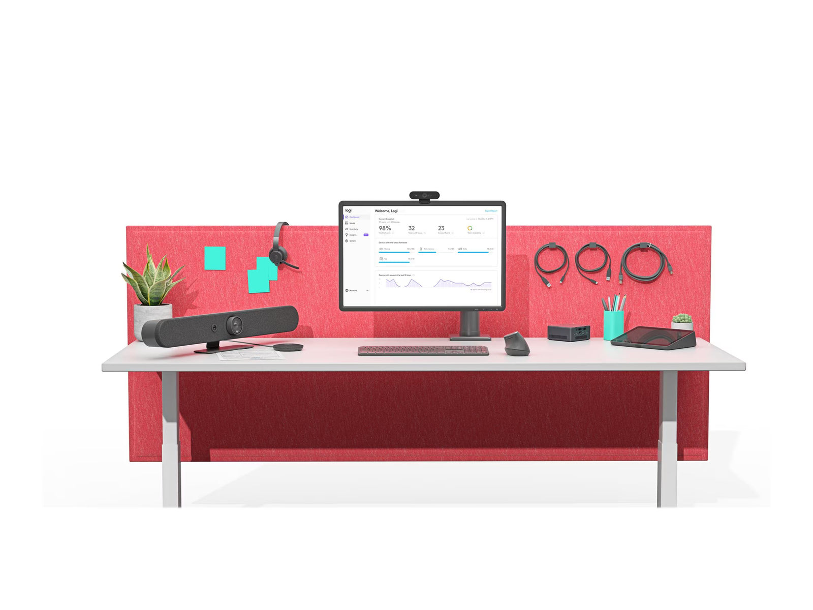 Logitech Rally Bar Video Conference Equipment for Small Room(s) | TAPRMGUNIAPP Video Conferencing System Logitech