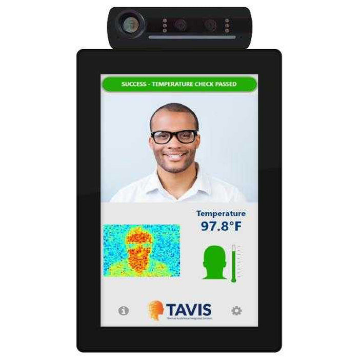 Aurora TAV-10-B 10.1" Next-Gen Infrared Temperature Sensing Tablet, Black Touch Control Panel Aurora