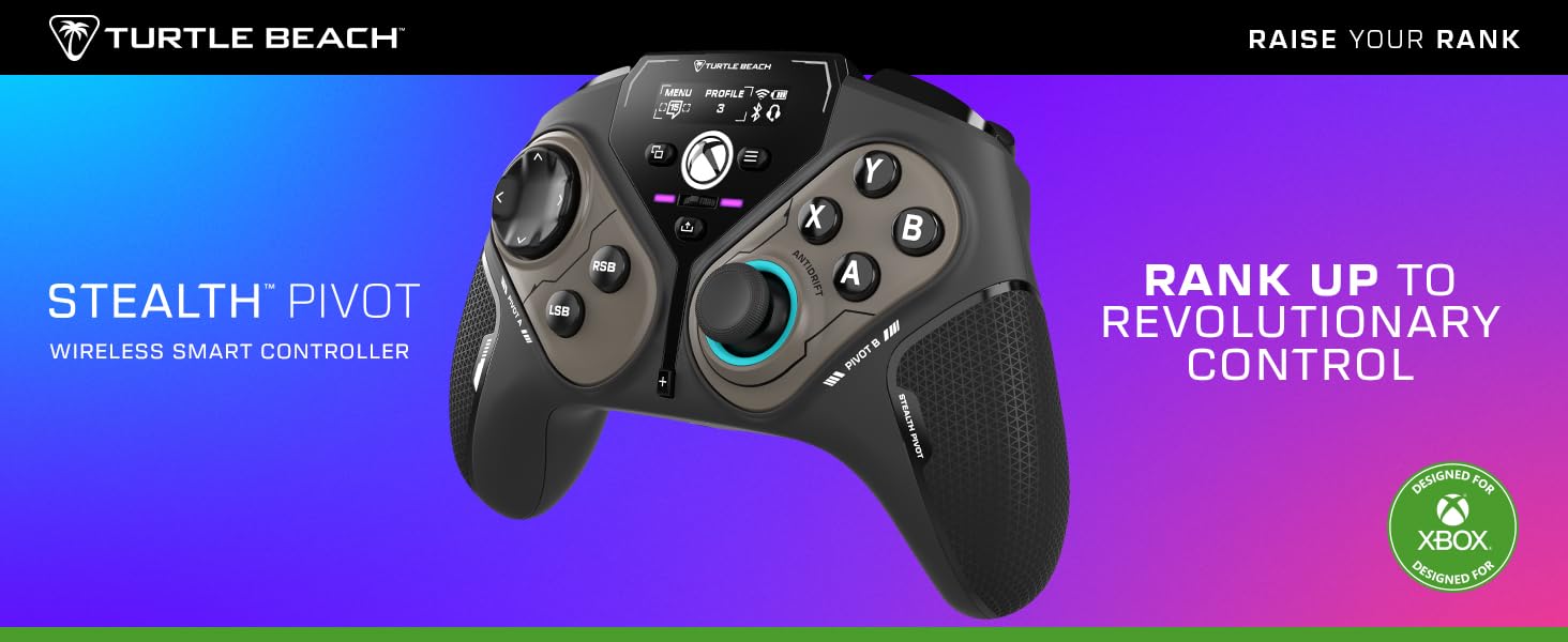 Turtle Beach Stealth Pivot Wireless Smart Controller for PC & Xbox | TBS-0120-05 Gaming Controllers Turtle Beach