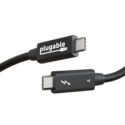 Plugable Technologies TBT4-40G2M Thunderbolt Cable 2 m 40 Gbit/s Black Network Adapter Plugable