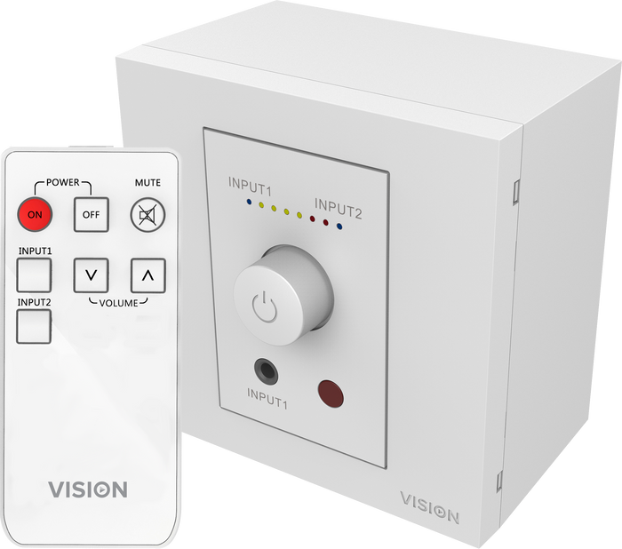 Vision TC3-AMP 50w Amplifier | IR Remote Control Included Audio Amplifier Vision