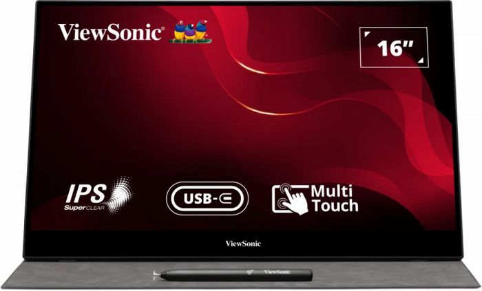 ViewSonic TD1655 16" Touch Screen Portable Monitor Portable Monitor ViewSonic
