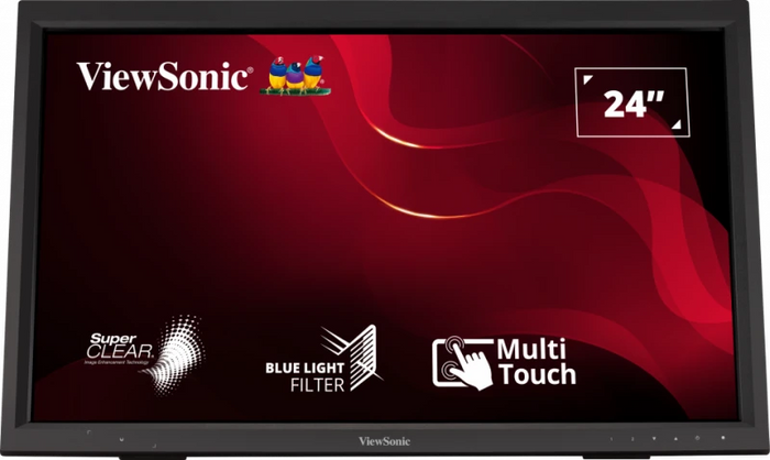 ViewSonic TD2423 24" IR Touch Screen Monitor Touchscreen Monitor ViewSonic