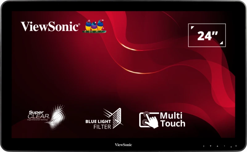 ViewSonic TD2430 24" 10-point Touch Screen Monitor Touchscreen Monitor ViewSonic
