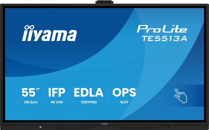 iiyama ProLite TE5513A-B3AG 55" 4K UHD Google EDLA Certified Interactive Display Interactive Touchscreen Display iiyama