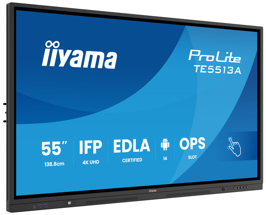 iiyama ProLite TE5513A-B2AG 55" 4K UHD Google EDLA Certified IFP Interactive Display