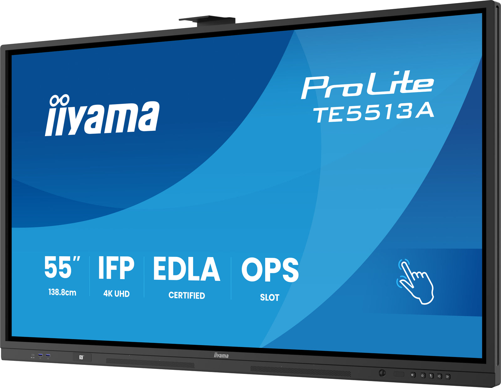 iiyama ProLite TE5513A-B3AG 55" 4K UHD Google EDLA Certified Interactive Display Interactive Touchscreen Display iiyama