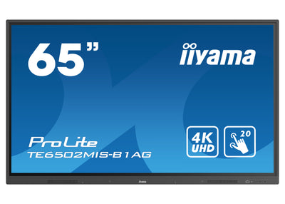 iiyama ProLite TE6502MIS-B1AG 65" 4K UHD LCD Interactive Touch Screen Display iiyama Interactive Touchscreen Display iiyama
