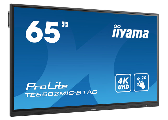iiyama ProLite TE6502MIS-B1AG 65" 4K UHD LCD Interactive Touch Screen Display Interactive Touchscreen Display iiyama