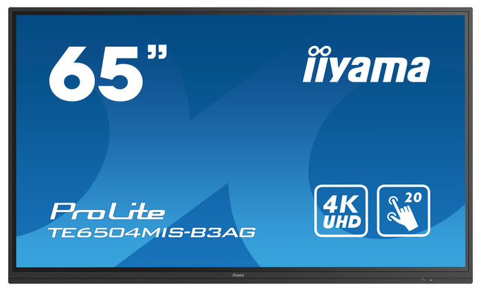 iiyama ProLite TE6504MIS-B3AG 65" 4K UHD LCD Interactive Touch Screen Display Interactive Touchscreen Display iiyama