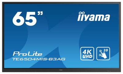 iiyama ProLite TE6504MIS-B3AG 65" 4K UHD LCD Interactive Touch Screen Display iiyama Interactive Touchscreen Display iiyama
