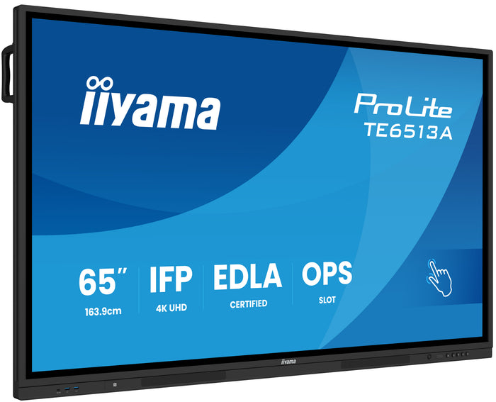 iiyama ProLite TE6513A-B1AG 65" 4K Ultra HD Google EDLA Certified Interactive Display Interactive Touchscreen Display iiyama