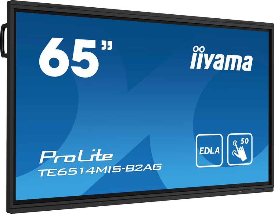 iiyama ProLite TE6514MIS-B2AG 65" Google EDLA Certified 4K UHD Interactive Display