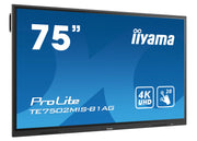 iiyama ProLite TE7502MIS-B1AG 75" 4K UHD LCD Interactive Touch Screen Display Interactive Touchscreen Display iiyama