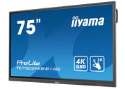 iiyama ProLite TE7502MIS-B1AG 75" 4K UHD LCD Interactive Touch Screen Display Interactive Touchscreen Display iiyama