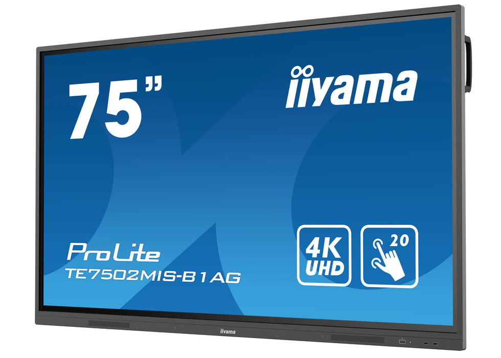 iiyama ProLite TE7502MIS-B1AG 75" 4K UHD LCD Interactive Touch Screen Display