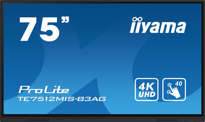 iiyama ProLite TE7512MIS-B3AG 75" 4K Ultra HD Interactive Touchscreen Display Interactive Touchscreen Display iiyama