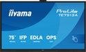 iiyama ProLite TE7513A-B2AG 75" 4K Ultra HD Google EDLA Certified Interactive Display Interactive Touchscreen Display iiyama