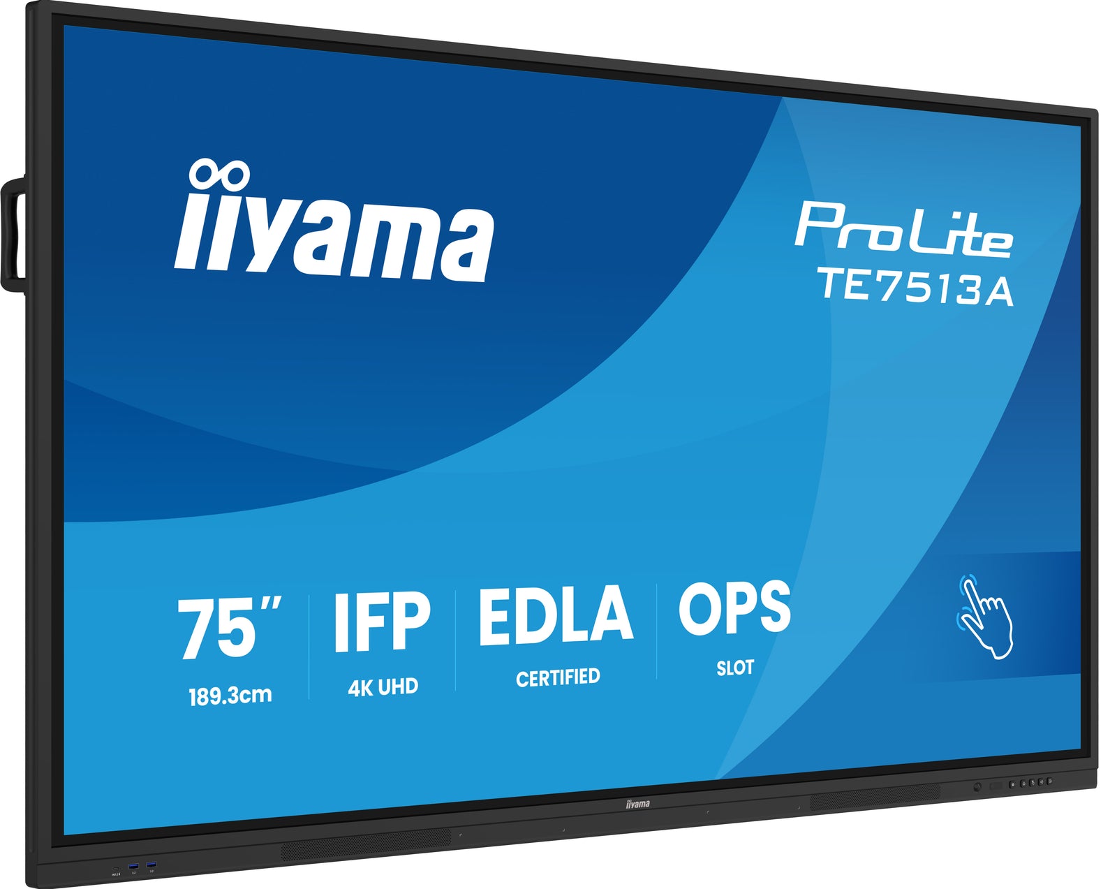 iiyama ProLite TE7513A-B2AG 75" 4K Ultra HD Google EDLA Certified Interactive Display Interactive Touchscreen Display iiyama