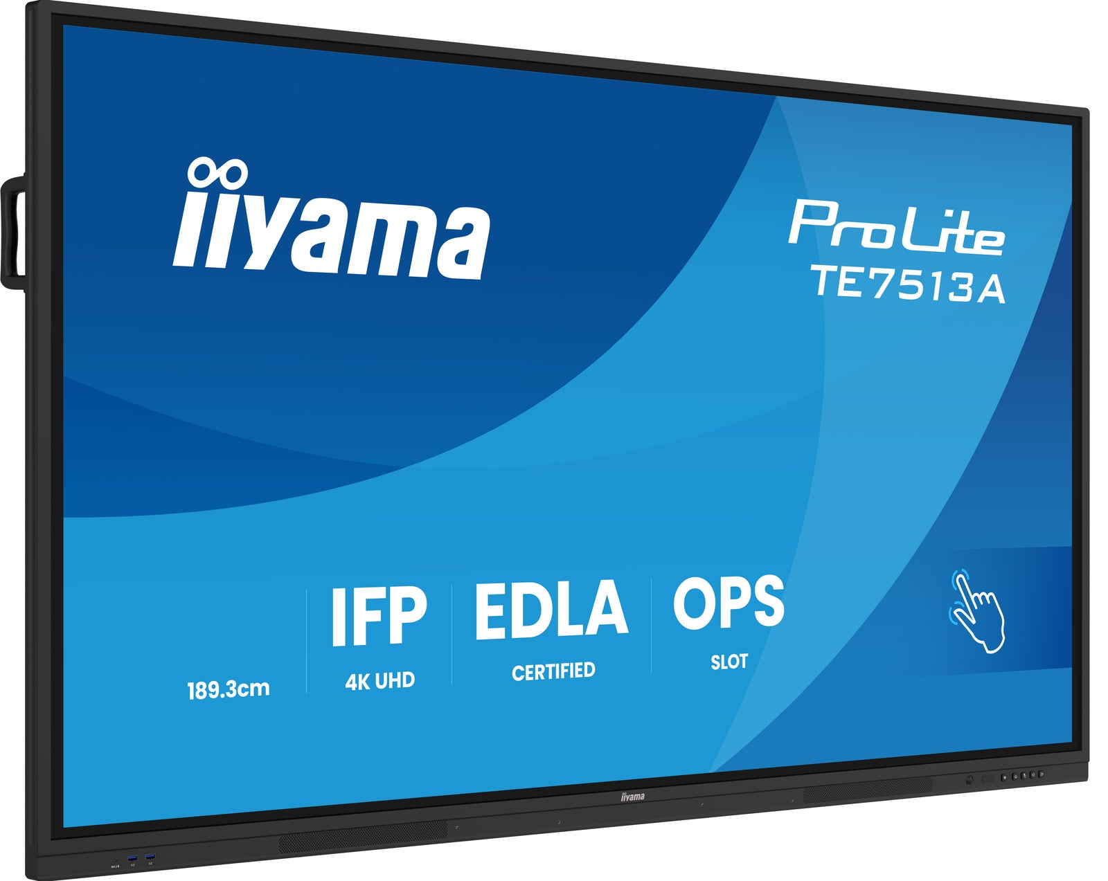 iiyama ProLite TE7513A-B1AG 75" 4K Ultra HD Google EDLA Certified Interactive Display Interactive Touchscreen Display iiyama
