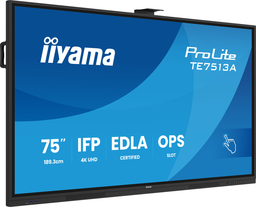 iiyama ProLite TE7513A-B2AG 75" 4K Ultra HD Google EDLA Certified Interactive Display Interactive Touchscreen Display iiyama