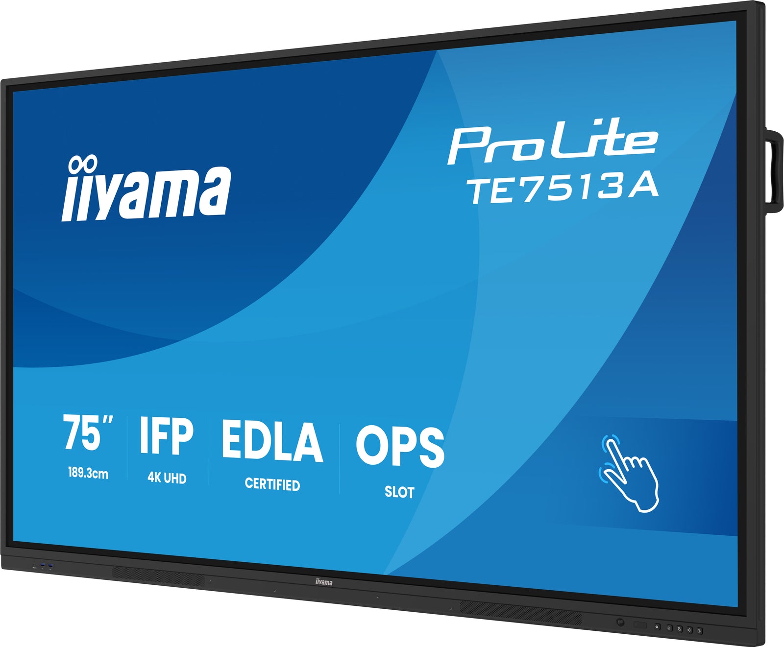 iiyama ProLite TE7513A-B1AG 75" 4K Ultra HD Google EDLA Certified Interactive Display Interactive Touchscreen Display iiyama