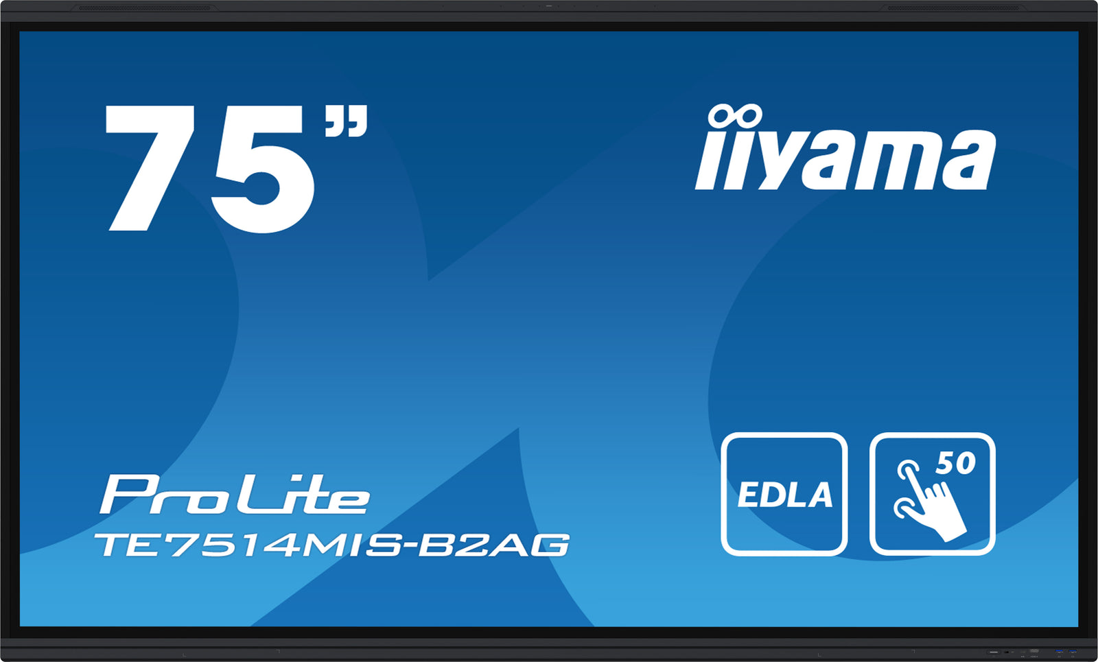iiyama ProLite TE7514MIS-B2AG 75" Google EDLA Certified 4K UHD Interactive Display Interactive Touchscreen Display iiyama