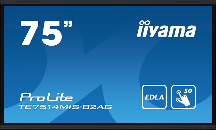 iiyama ProLite TE7514MIS-B2AG 75" Google EDLA Certified 4K UHD Interactive Display Interactive Touchscreen Display iiyama