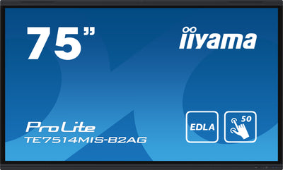 iiyama ProLite TE7514MIS-B2AG 75" Google EDLA Certified 4K UHD Interactive Display iiyama Interactive Touchscreen Display iiyama