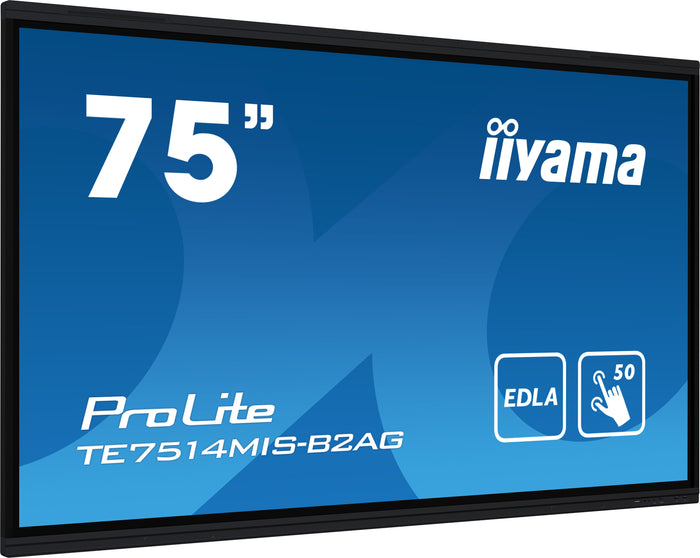 iiyama ProLite TE7514MIS-B2AG 75" Google EDLA Certified 4K UHD Interactive Display Interactive Touchscreen Display iiyama
