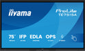 iiyama ProLite TE7515A-B1AG 75" 4K Ultra HD Google EDLA Certified IFP Interactive Display iiyama Interactive Touchscreen Display iiyama