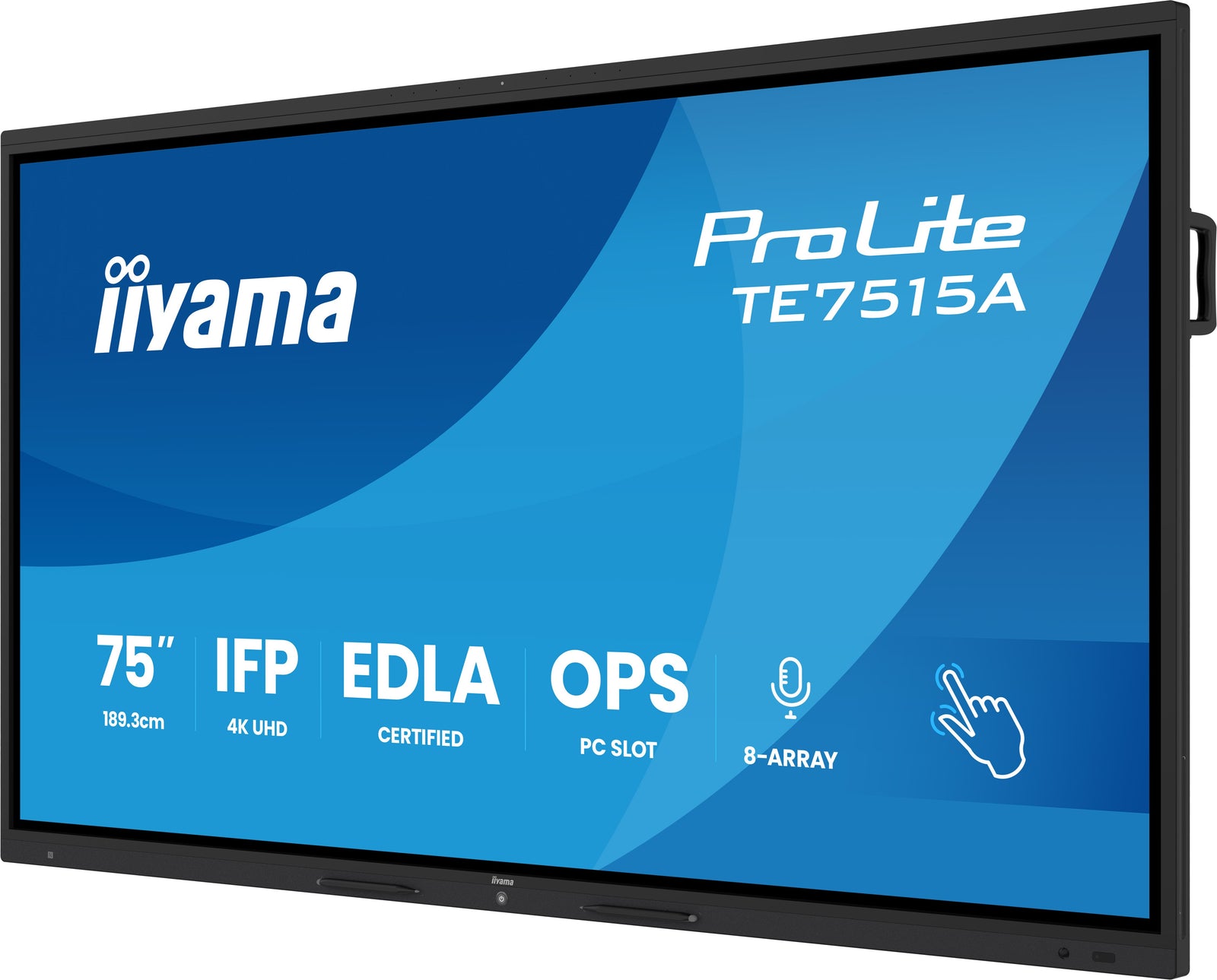 iiyama ProLite TE7515A-B1AG 75" 4K Ultra HD Google EDLA Certified IFP Interactive Display Interactive Touchscreen Display iiyama