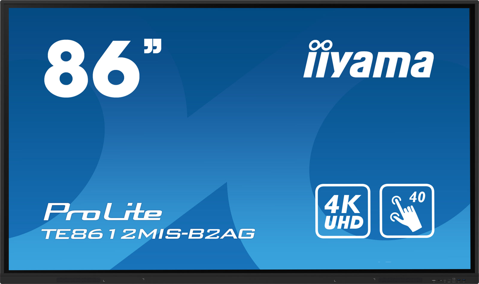 iiyama ProLite TE8612MIS-B2AG 86" Interactive 4K UHD Touchscreen Interactive Display Interactive Touchscreen Display iiyama