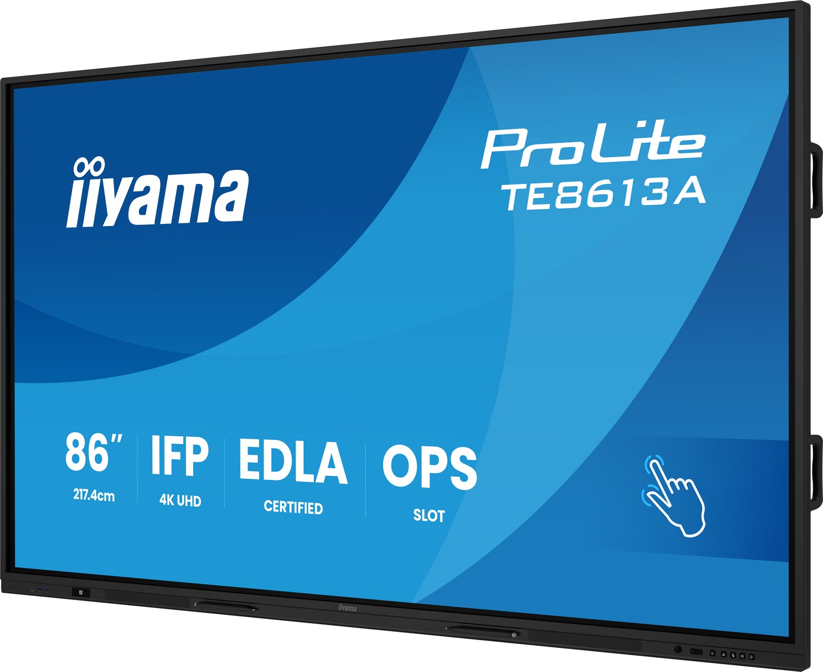 iiyama ProLite TE8613A-B2AG 86" 4K UHD Google EDLA Certified IFP Interactive Display Interactive Touchscreen Display iiyama