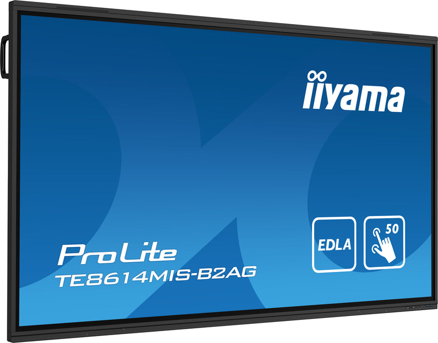 iiyama ProLite TE8614MIS-B2AG 86" Google EDLA Certified 4K UHD Interactive Display