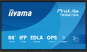 iiyama ProLite TE8615A-B1AG 86" 4K Ultra HD Google EDLA Certified IFP Interactive Display iiyama Interactive Touchscreen Display iiyama