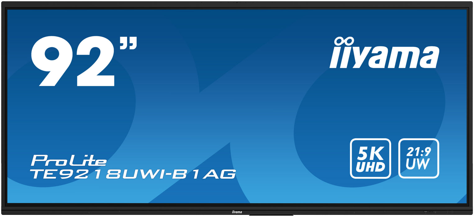 iiyama ProLite TE9218UWI-B1AG 92" Ultra-Wide 5K UHD Interactive Display